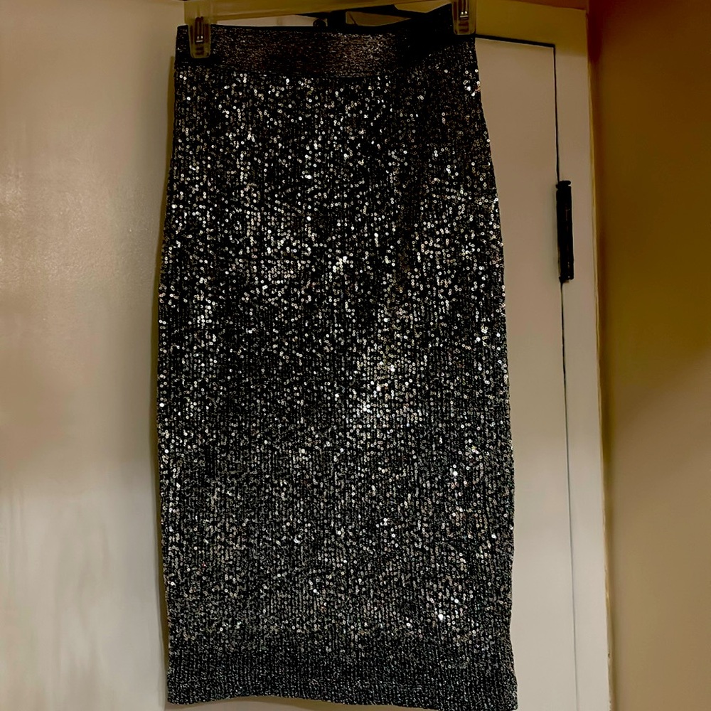 Women’s long scirt, bodycon sparkle glitter, xs size, Dynamit